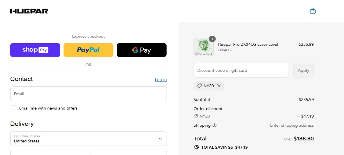 Proof screenshot for NY20