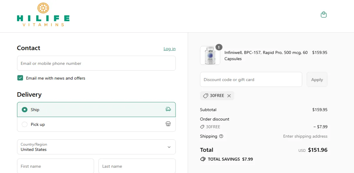 Proof screenshot for 30FREE
