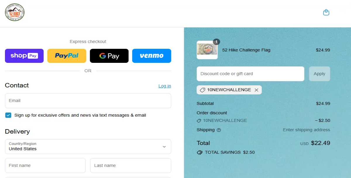 Proof screenshot for 10NEWCHALLENGE