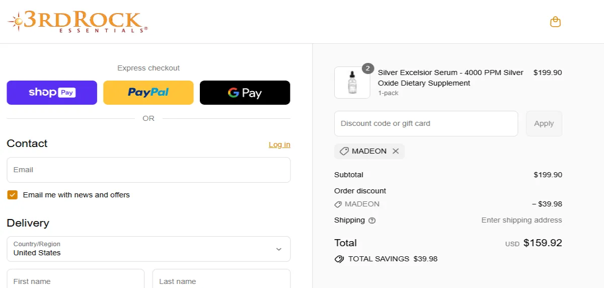 Proof screenshot for MADEON