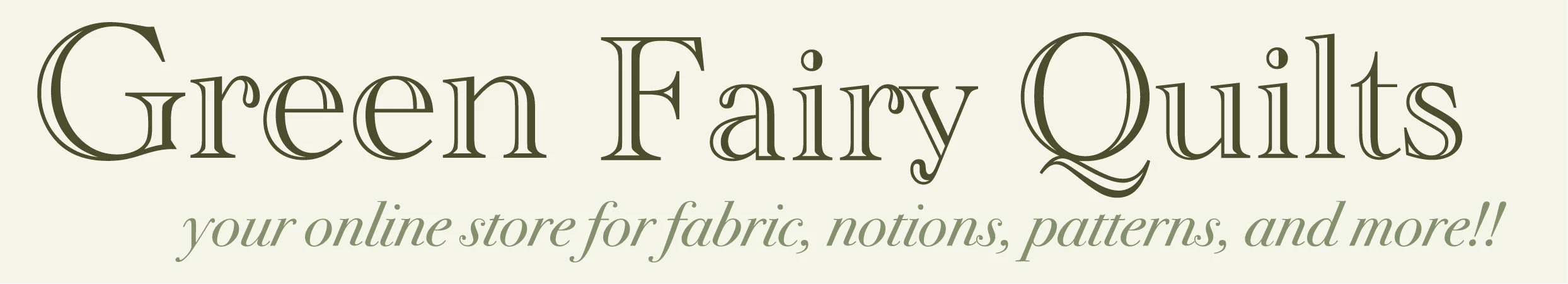 Green Fairy Quilts logo